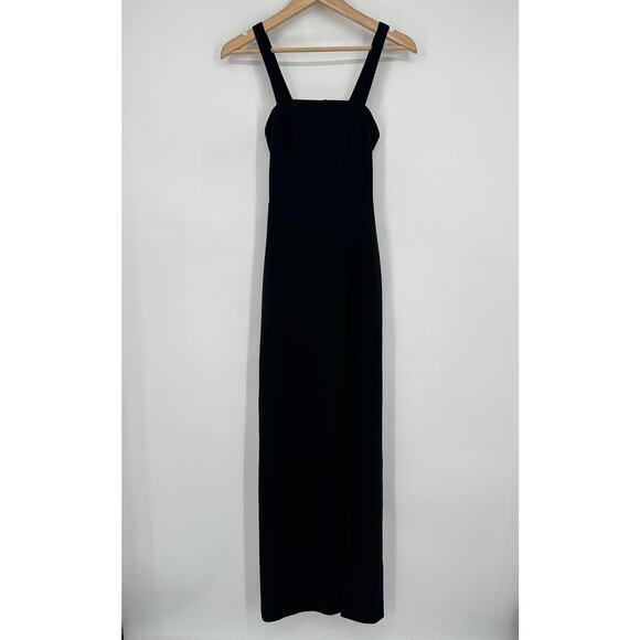 REVOLVE Lovers + Friends Soul Maxi Dress Square Neck Cut-Out Backless Gown Black - Picture 5 of 16